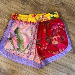 FARM Rio Multicolor Tropical Athletic Shorts